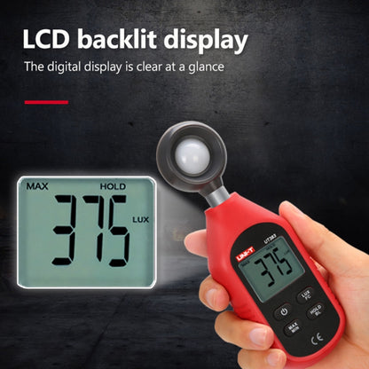 200,000 LUX Digital Luxmeter Luminance Light Meter With LCD Backlit Display, UNI-T UT383, UNI-T UT383BT