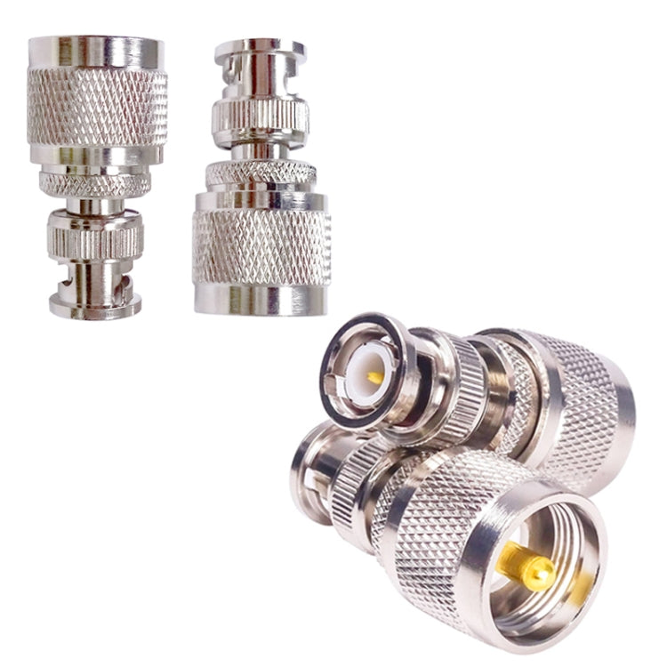 PL259 BNC Male To UHF Male Straight RF Coax Adapter Convertor, BNC Male To UHF Male