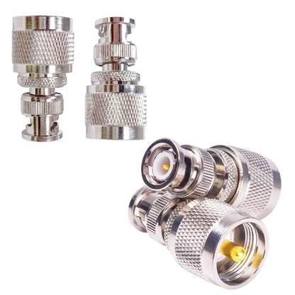 PL259 BNC Male To UHF Male Straight RF Coax Adapter Convertor, BNC Male To UHF Male