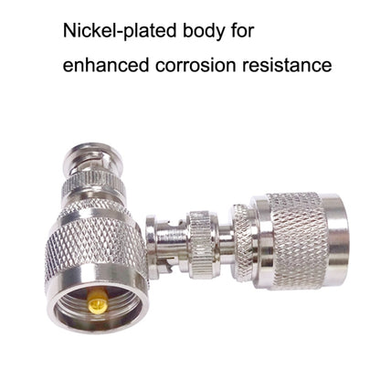 PL259 BNC Male To UHF Male Straight RF Coax Adapter Convertor, BNC Male To UHF Male