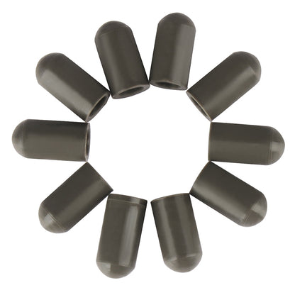 10PCS Gray Silicone Drum Stick Cover, 1.7×0.59×0.87cm