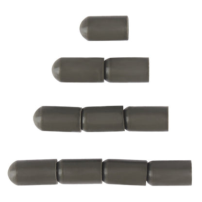 10PCS Gray Silicone Drum Stick Cover, 1.7×0.59×0.87cm