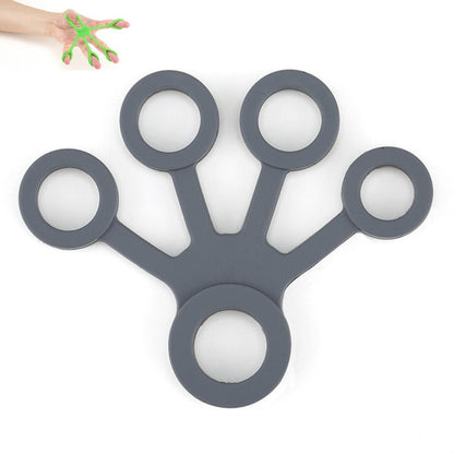 Silicone Finger Trainer Device Fan-shaped Pull Ring, Fan-shaped Light Green, Fan-shaped Grass Green, Fan-shaped Dark Green, Fan-shaped Light Gray, Fan-shaped Dark Gray, Fan-shaped Black