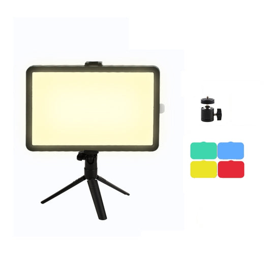6 Inch 3200-5500K Three-color Temperature Photography Flat-panel Live Fill Light,Spec:, Small Tripod, 30cm Bracket, 42CM Bracket, 0.5m Bracket, 0.5m Bracket +Bluetooth RC, 2.1m Bracket, 2.1m Bracket+Bluetooth RC, Overhead Bracket