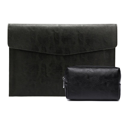 PU Leather Litchi Pattern Sleeve Case For 14 Inch Laptop, Style:, Single Bag (Light Brown), Single Bag  (Dark Brown), Single Bag ( Black, Liner Bag + Power Bag  (Light Brown), Liner Bag + Power Bag  (Dark Brown), Liner Bag + Power Bag  (Black)