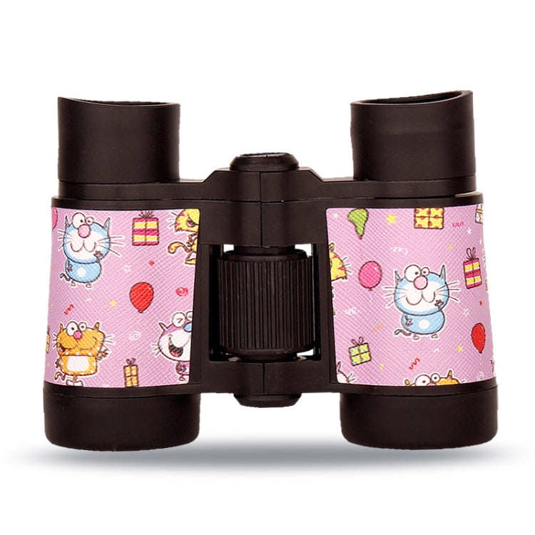 4X30 Binocular Telescope Bird Watching Telescope Gifts for Children, 4X30 Space, 4X30 Cartoon Pink