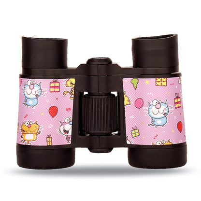 4X30 Binocular Telescope Bird Watching Telescope Gifts for Children, 4X30 Space, 4X30 Cartoon Pink
