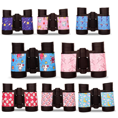 4X30 Binocular Telescope Bird Watching Telescope Gifts for Children, 4X30 Space, 4X30 Cartoon Pink