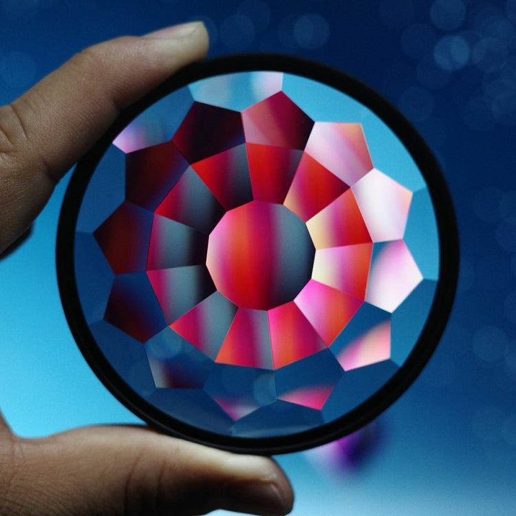 Kaleidoscope Prism Foreground Blur Camera Glass Filter Lens, 49mm, 52mm, 55mm, 58mm, 62mm, 67mm, 72mm, 82mm