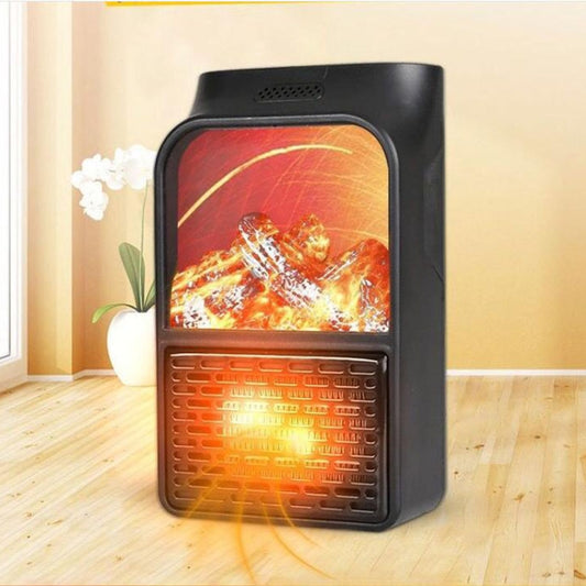 Flame Simulation Mini Portable Desktop Heater, Without Remote Control UK, Without Remote Control EU, With Remote Control US, Without Remote Control US