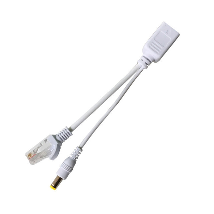 15 PCS POE Split Line Network Camera Power Splitter RJ45 Network Port Power Supply