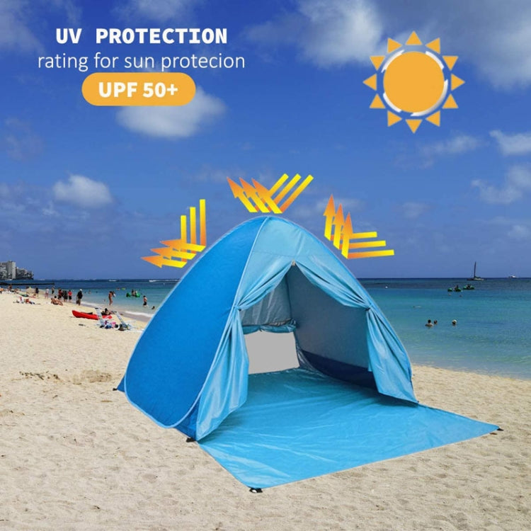 With Curtain Automatic Instant Pop Up Tent Potable Beach Tent, 150x165x110cm, 200x165x130cm