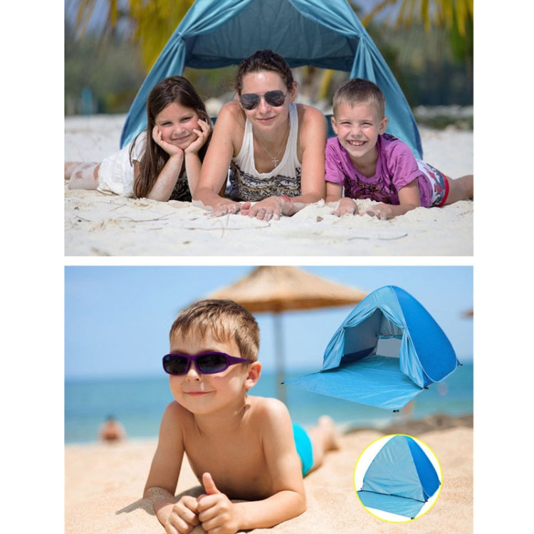 With Curtain Automatic Instant Pop Up Tent Potable Beach Tent, 150x165x110cm, 200x165x130cm