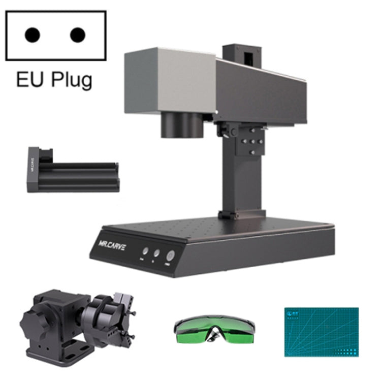 DAJA M1 Pro 2W Metal Nameplate High Precision Characters Laser Carving Machine, M1 Pro Ring Fixture EU Plug