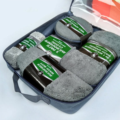 9 In 1 Car Wash Cleaning Kit Car Wash Supplies Car Wash Tools, Gray