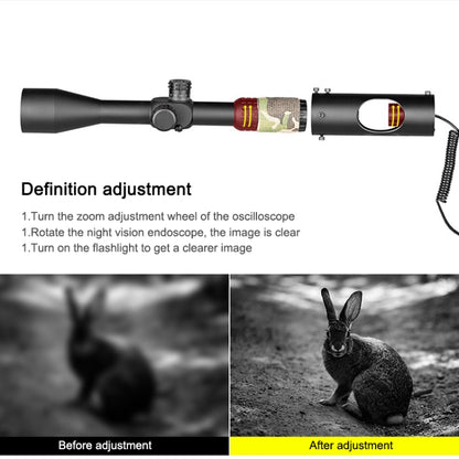 Digital Laser Infrared Telescope Non-thermal Imaging Hunting CCD High-definition Night Vision Goggles, 3X Night Vision