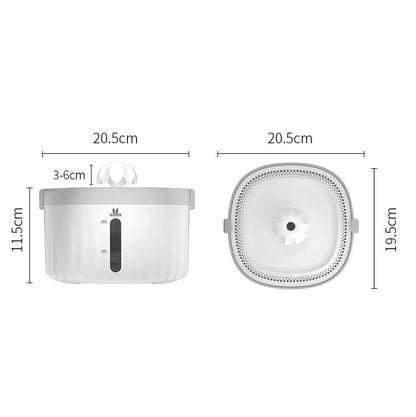 Smart Pet Water Dispenser With Silent Automatic Circulation Pet Water Dispenser, US Plug, EU Plug