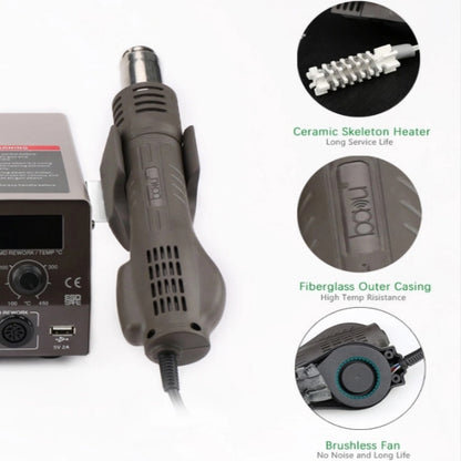 BAKU BA-602D+ Welding Station Set Dual Digital Display Mobile Phone Repair Tin Welding Tool, EU Plug, US Plug