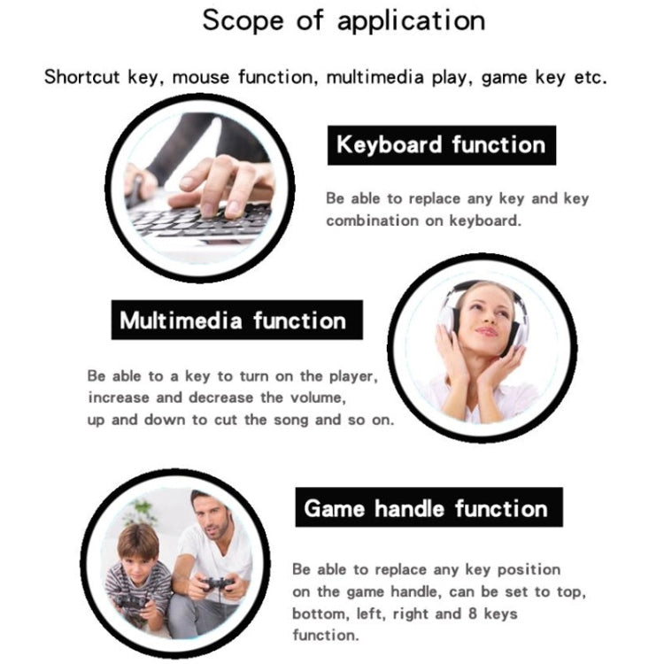 4 Keys Medical Equipment Testing Custom One-key Combo Shortcut Keyboard, Cable Length: 1.5m