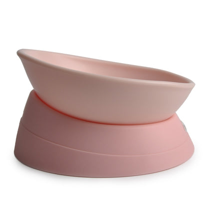 Pet Supplies Any Angle Anti-skid Wear-resistant Oblique Cat and Dog Bowl, White, Pink