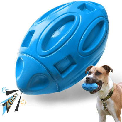 Pet Toy Rugby Rubber Wear-Resistant Bite Ball Toy