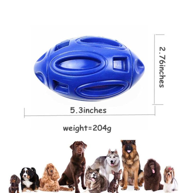 Pet Toy Rugby Rubber Wear-Resistant Bite Ball Toy