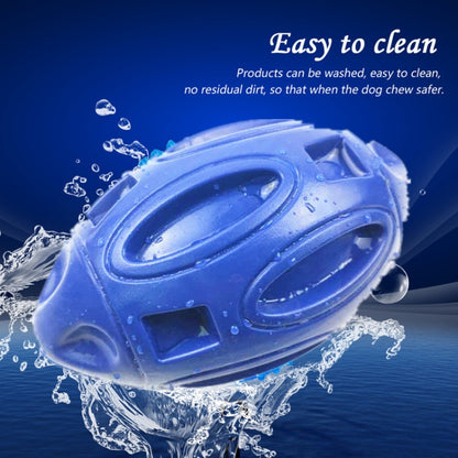 Pet Toy Rugby Rubber Wear-Resistant Bite Ball Toy