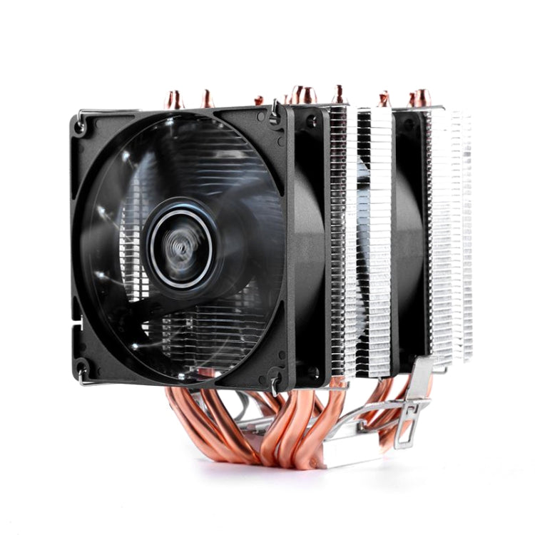 Desktop Computer 6 Copper Tube CPU Radiator Super Quiet, 6 Tube Blue Light 3-pin Single Fan, 6 Tube Blue Light 3-pin Double Fan, 6 Tube PWM Single Fan, 6 Tube PWM Double Fan, 6 Tube Without Light 3-pin Single Fan, 6 Tube Without Light 3-pin Double Fan