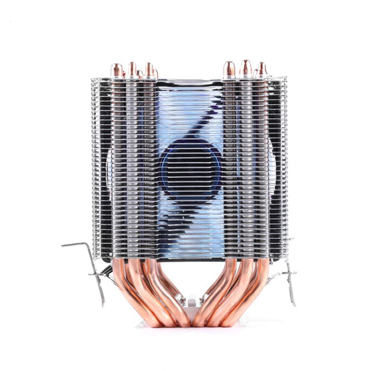 Desktop Computer 6 Copper Tube CPU Radiator Super Quiet, 6 Tube Blue Light 3-pin Single Fan, 6 Tube Blue Light 3-pin Double Fan, 6 Tube PWM Single Fan, 6 Tube PWM Double Fan, 6 Tube Without Light 3-pin Single Fan, 6 Tube Without Light 3-pin Double Fan