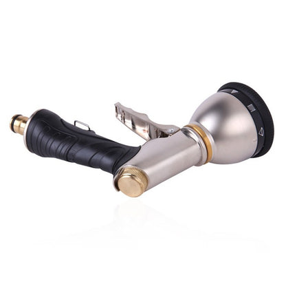 Electroplating Multifunctional High-pressure Water Gun 9 Function Front Trigger Car Wash Water Gun, 9 Function Front Trigger