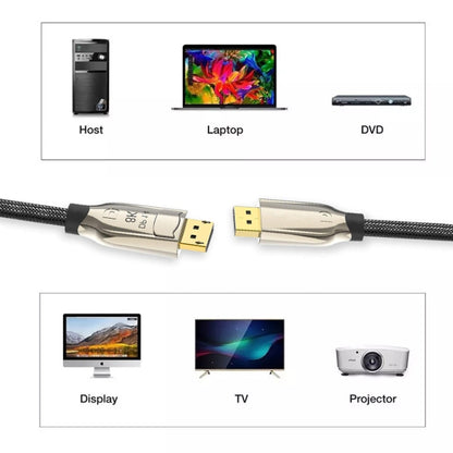 1.4 Version DP Cable Gold-Plated Interface 8K High-Definition Display Computer Cable OD6.0MM 30AWG With Nylon Mesh, 5m