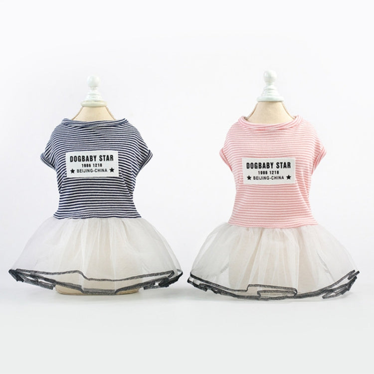Pet Clothes Dog Summer Breathable Striped Skirt, XS, S, M, L, XL