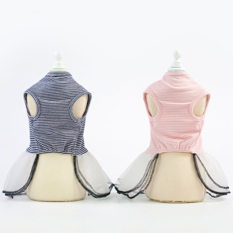 Pet Clothes Dog Summer Breathable Striped Skirt, XS, S, M, L, XL