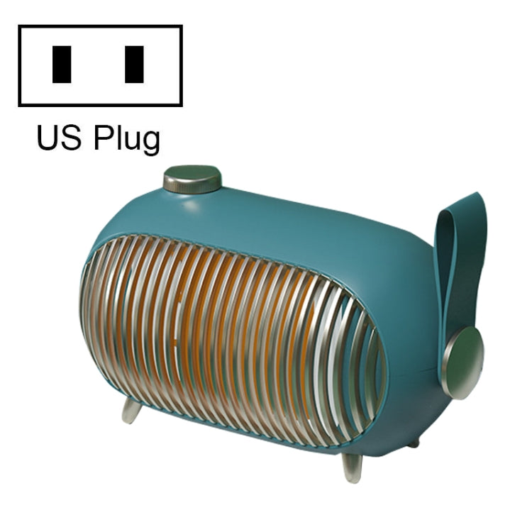 N301 Mini Heater Office Desk Silent Hot Air Heater Household Bedroom Heater, US Plug