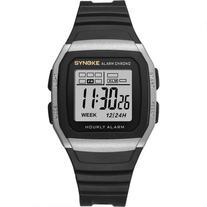 SYNOKE 9023B Multifunctional Sports Shockproof & Waterproof Electronic Watch, Black, Silver, Gold