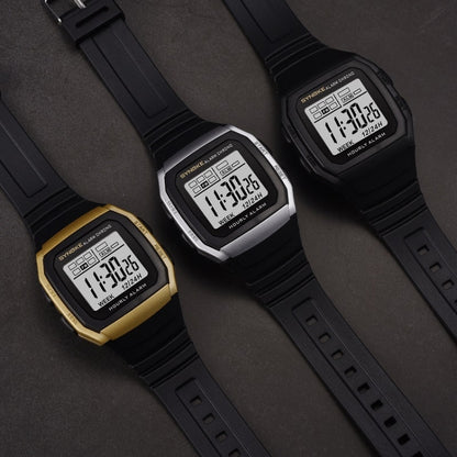 SYNOKE 9023B Multifunctional Sports Shockproof & Waterproof Electronic Watch, Black, Silver, Gold