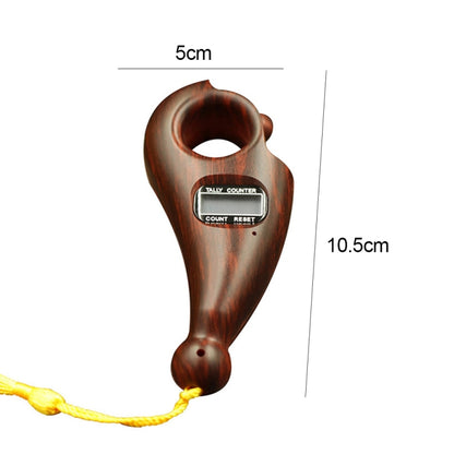 Buddhist Beads Chanting Rolling Automatic Induction Digital Display Electronic Counter, Rolling Induction-Sandalwood