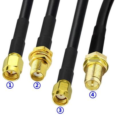 Plug Connector Crimp For RG58 / LMR195 / RG142 / RG400, 10pcs SMA Male, 10pcs SMA Female, 10pcs RP SMA Male, 10pcs RP SMA Female
