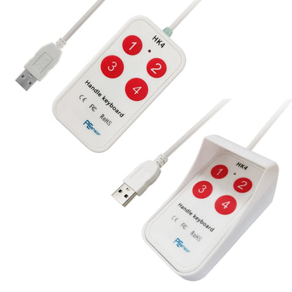 HK-4 4 Keys Custom Quick Copy and Paste Medical Ultrasound Acquisition USB Keypad, Cable Length: 2m, With Anti-skid Stand, Without Anti-skid Stand