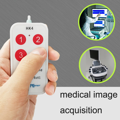 HK-4 4 Keys Custom Quick Copy and Paste Medical Ultrasound Acquisition USB Keypad, Cable Length: 2m, With Anti-skid Stand, Without Anti-skid Stand