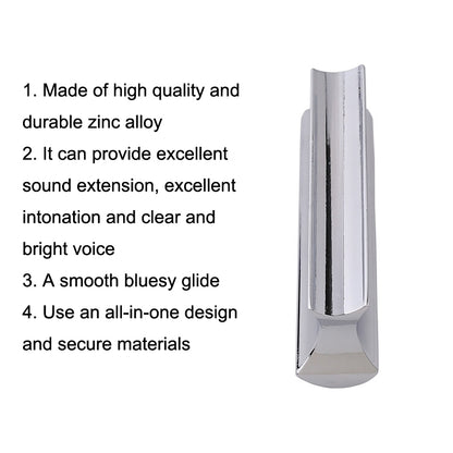 Metal Zinc Alloy Solid Guitar Slider Folk Slide Block, Metal 70mm(Silver), Metal 70mm(Gold)