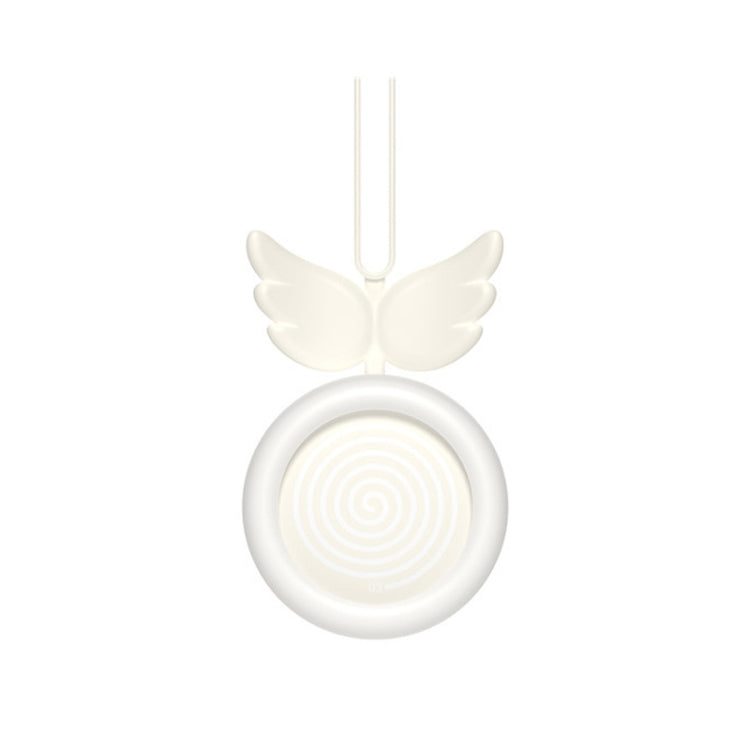 USB Charging Fan Brushless Hanging Neck Mini Sling Lazy Fan, Angel White, Angel Pink, Angel Blue