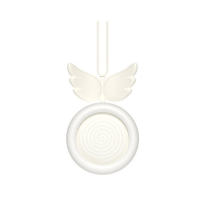 USB Charging Fan Brushless Hanging Neck Mini Sling Lazy Fan, Angel White, Angel Pink, Angel Blue