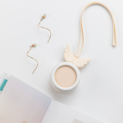 USB Charging Fan Brushless Hanging Neck Mini Sling Lazy Fan, Angel White, Angel Pink, Angel Blue