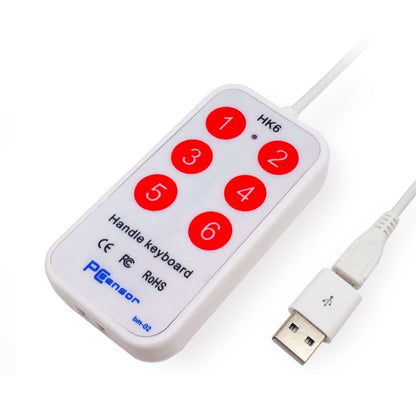 6 Keys Custom PS Shortcut Keys Medical Ultrasound Acquisition USB Keypad, Cable Length: 2m, HK-6, HK-6 Android Version