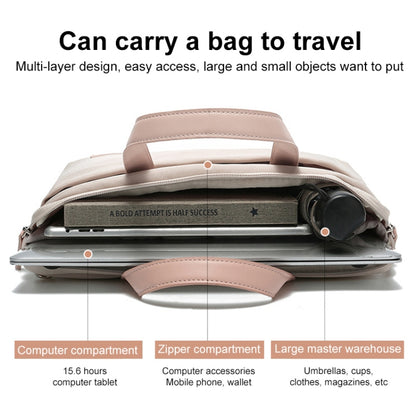 For MacBook 15.6-16.1 Inches MAHOO 10188 Ultra-Thin Hand Computer Bag Messenger Laptop Bag, Khaki, Dark Blue, Gray, Gray+Gray PU Power Bag, Dark Blue+Black PU Power Bag, Khaki+Gray PU Power Bag, Gray+Gray Mouse Pad, Dark Blue+Black Mouse Pad...