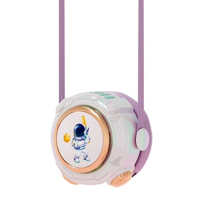 MD666-3 Cartoon Space Capsule Mini Portable Bladeless Hanging Neck Fan, Hanging Neck Fan (Purple), Hanging Neck Fan (Pink), Hanging Neck Fan (Blue)