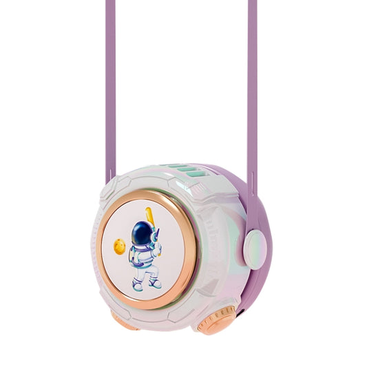 MD666-3 Cartoon Space Capsule Mini Portable Bladeless Hanging Neck Fan, Hanging Neck Fan (Purple), Hanging Neck Fan (Pink), Hanging Neck Fan (Blue)