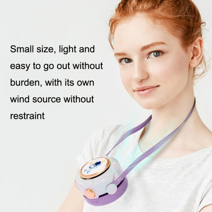 MD666-3 Cartoon Space Capsule Mini Portable Bladeless Hanging Neck Fan, Hanging Neck Fan (Purple), Hanging Neck Fan (Pink), Hanging Neck Fan (Blue)