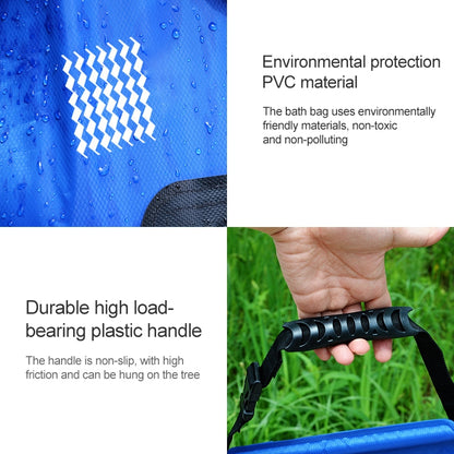 20L Solar Bath Bag Outdoor Self Driving Camping  Hot Water Bottle Portable Outdoor  Bath Water Storage Bag